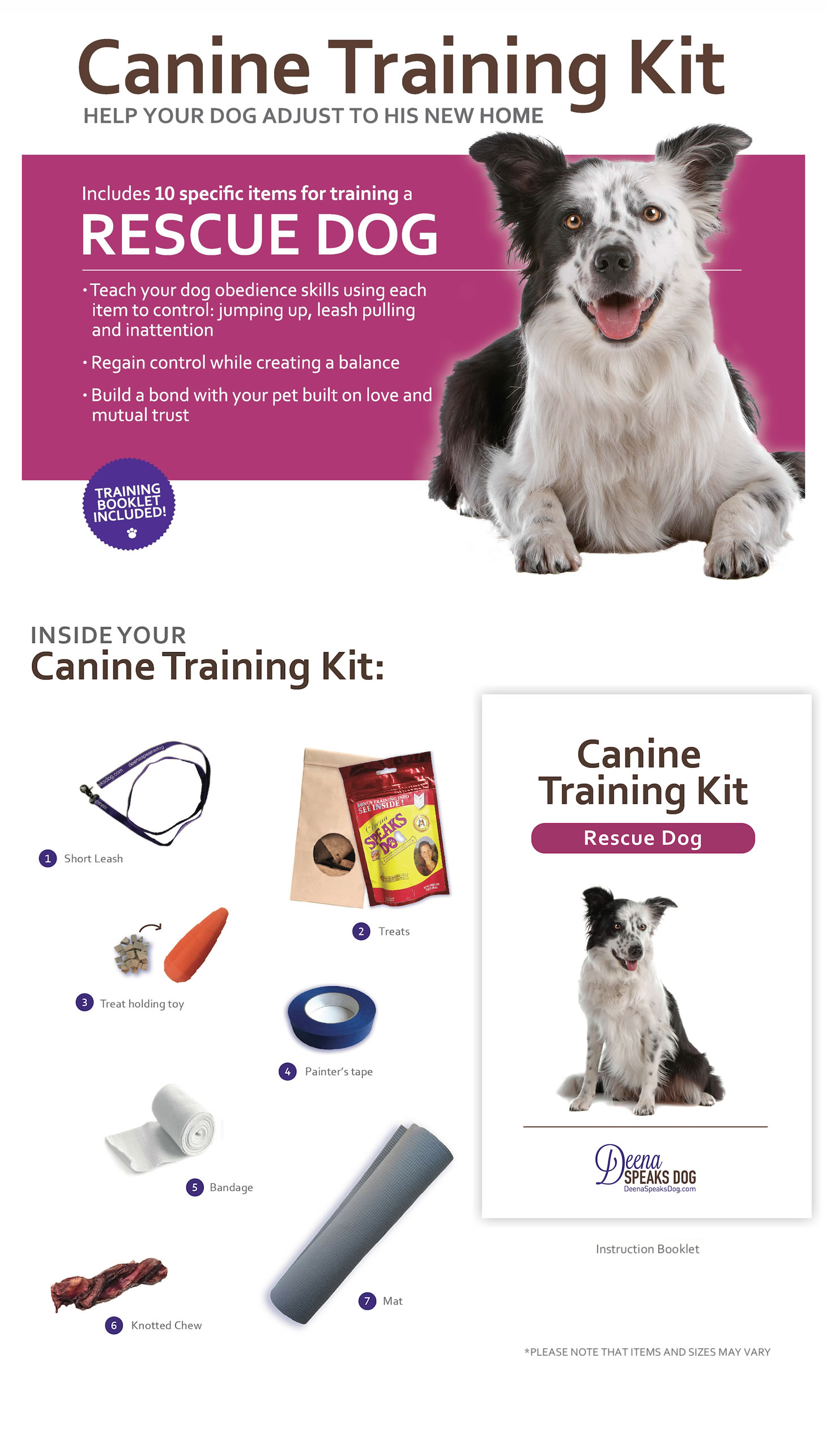 Rescue Dog Training Kit | Deena Speaks Dog